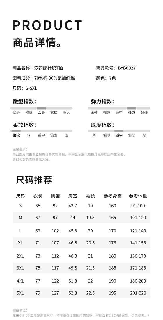 圆领T恤TX0280(图1)