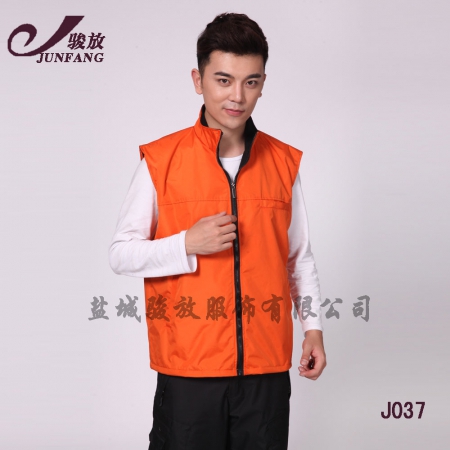 藏青色马夹J039
