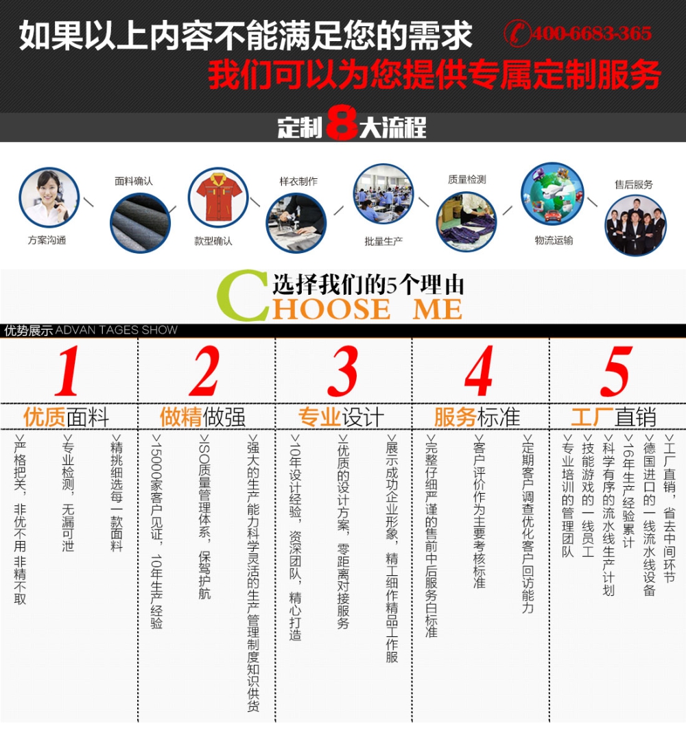 浅兰色拼灰色夏季工作服AD20-2