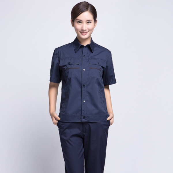 藏青色夏季工作服AD11-3
