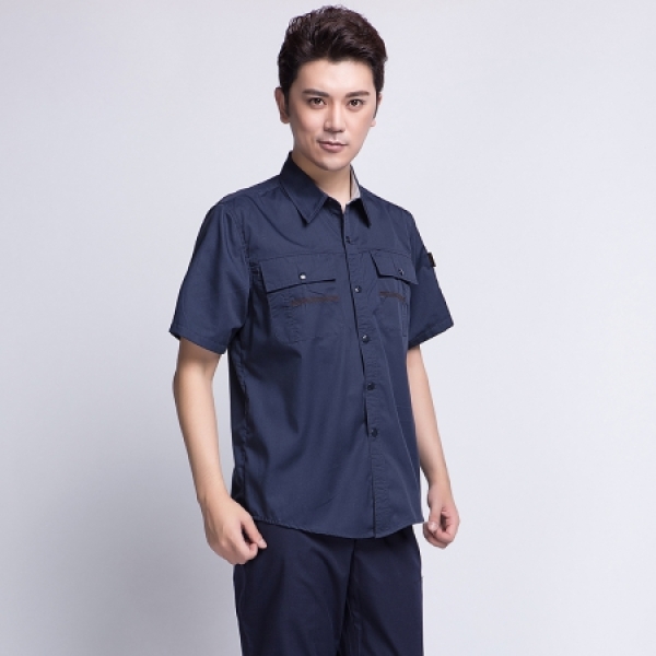 藏青色夏季工作服AD10-3
